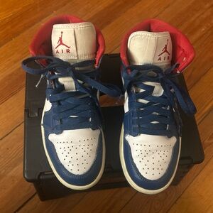 Nike Kids Red, Blue, and White Sneakers